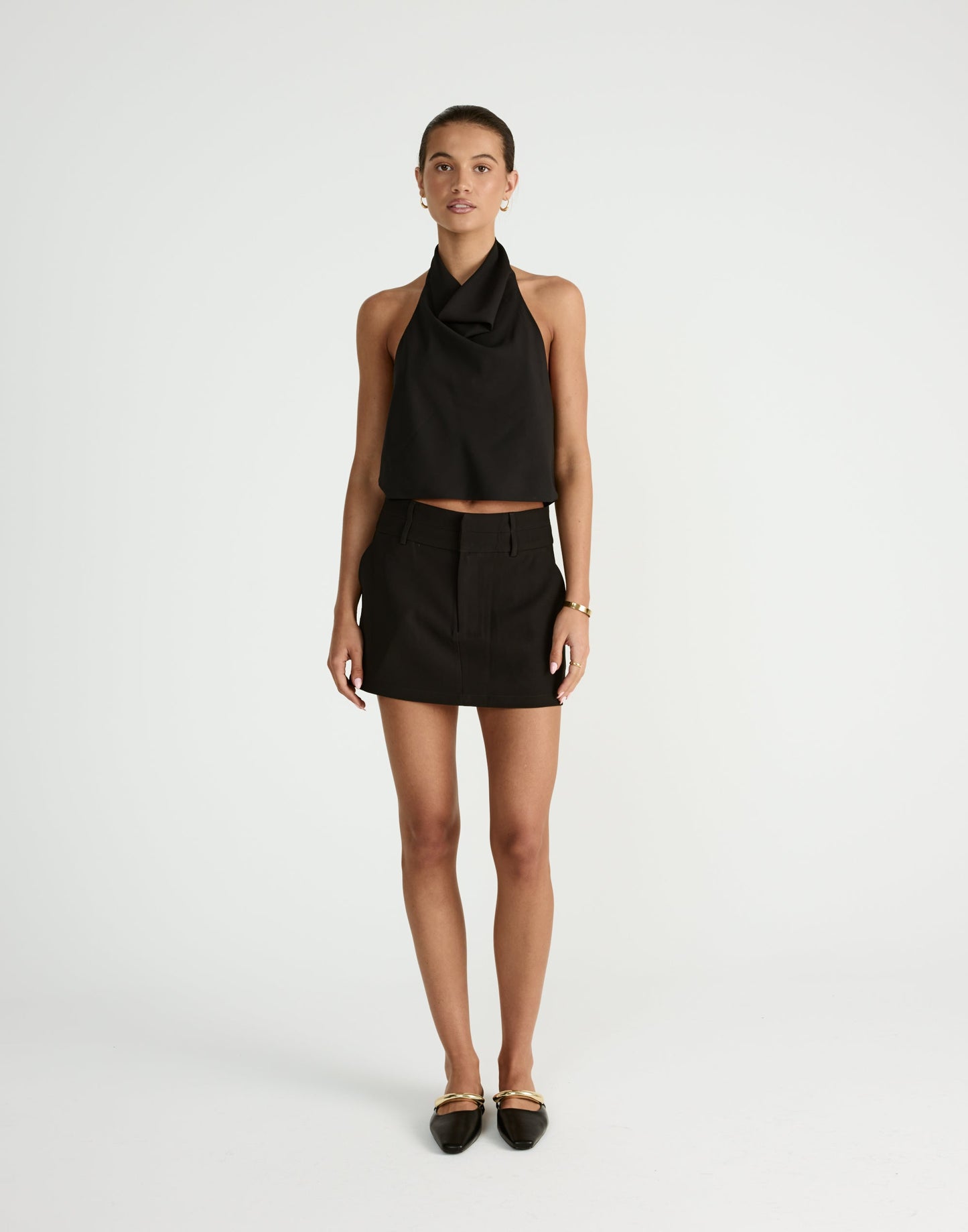 Aster Mini Skirt (Black)
