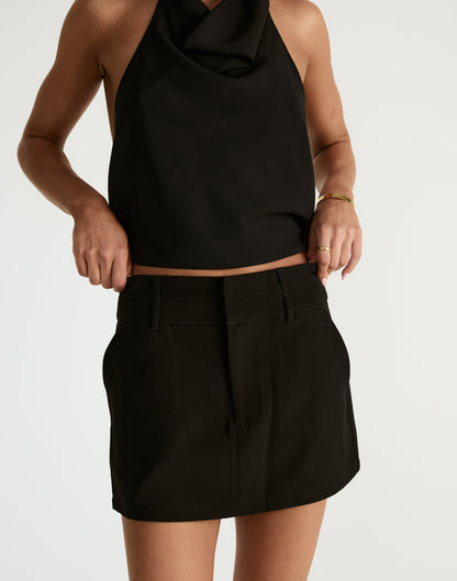 Aster Mini Skirt (Black)