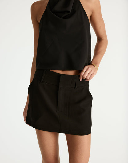 Aster Mini Skirt (Black)