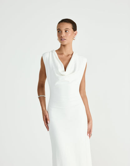 Arena Maxi Dress (Off White)
