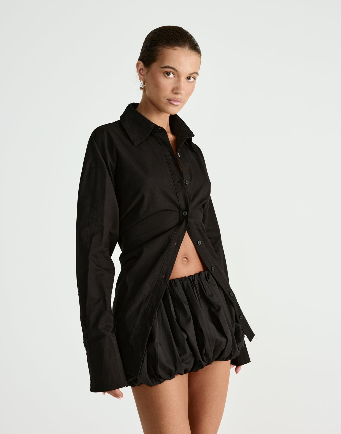 Carousel Micro Skirt (Black)