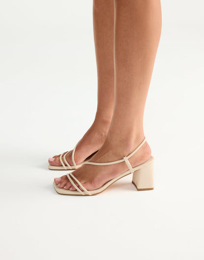 Yelda Heels (Macadamia) - By Billini