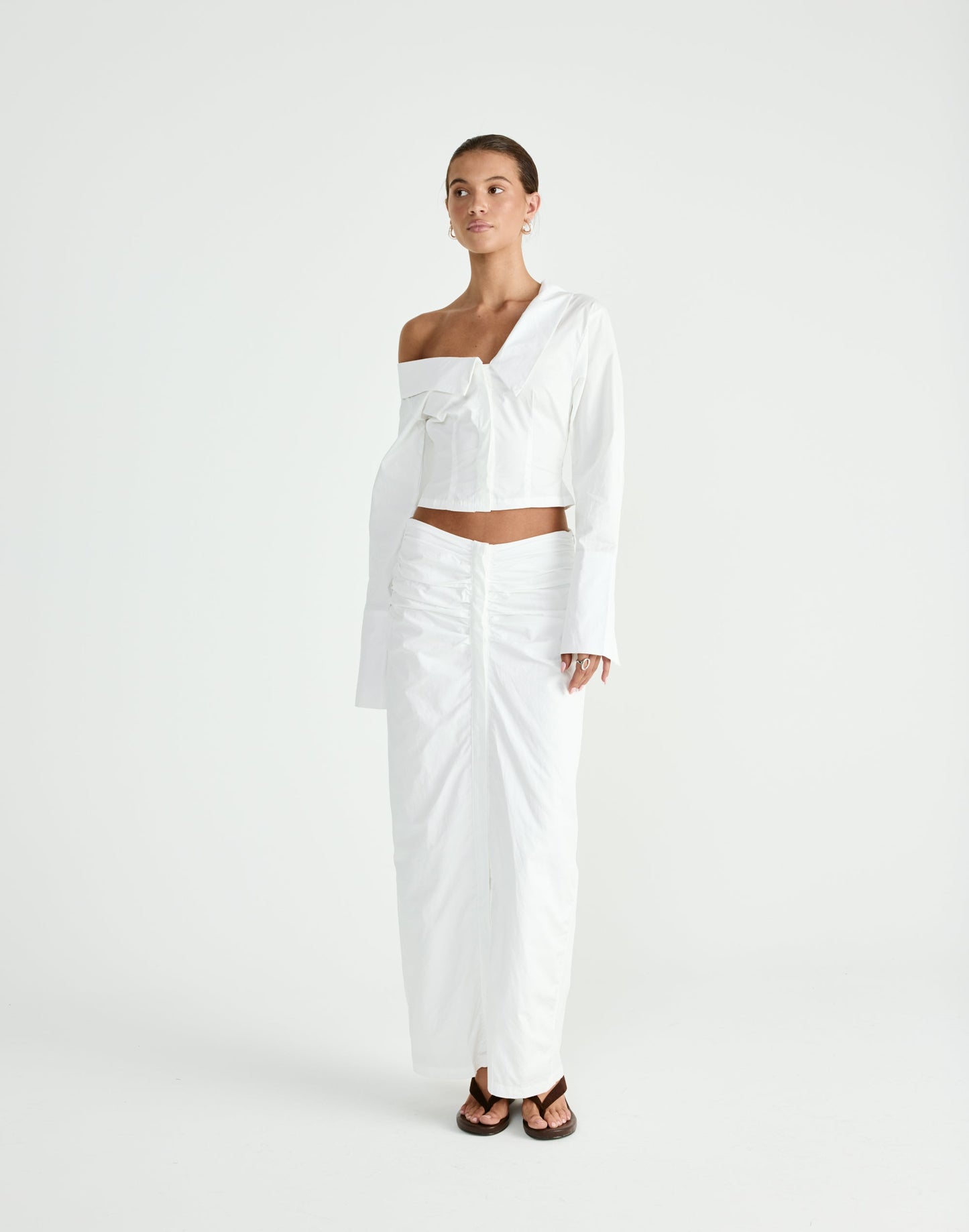 Arion Maxi Skirt (White)