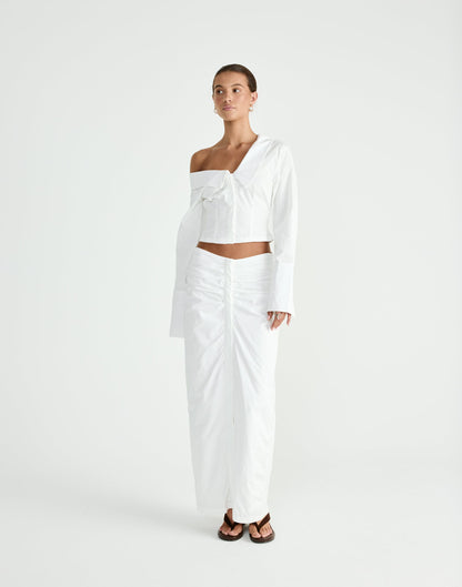 Arion Maxi Skirt (White)