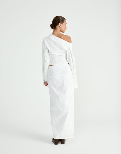 Arion Maxi Skirt (White)