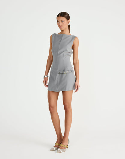 Artie Mini Dress (Cloudy)