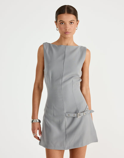 Artie Mini Dress (Cloudy)