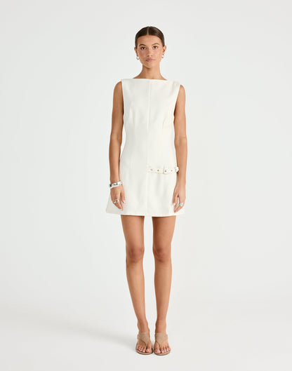 Artie Mini Dress (Oat)