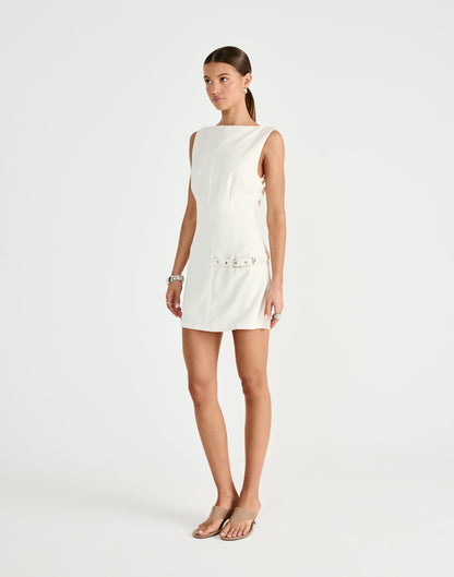 Artie Mini Dress (Oat)