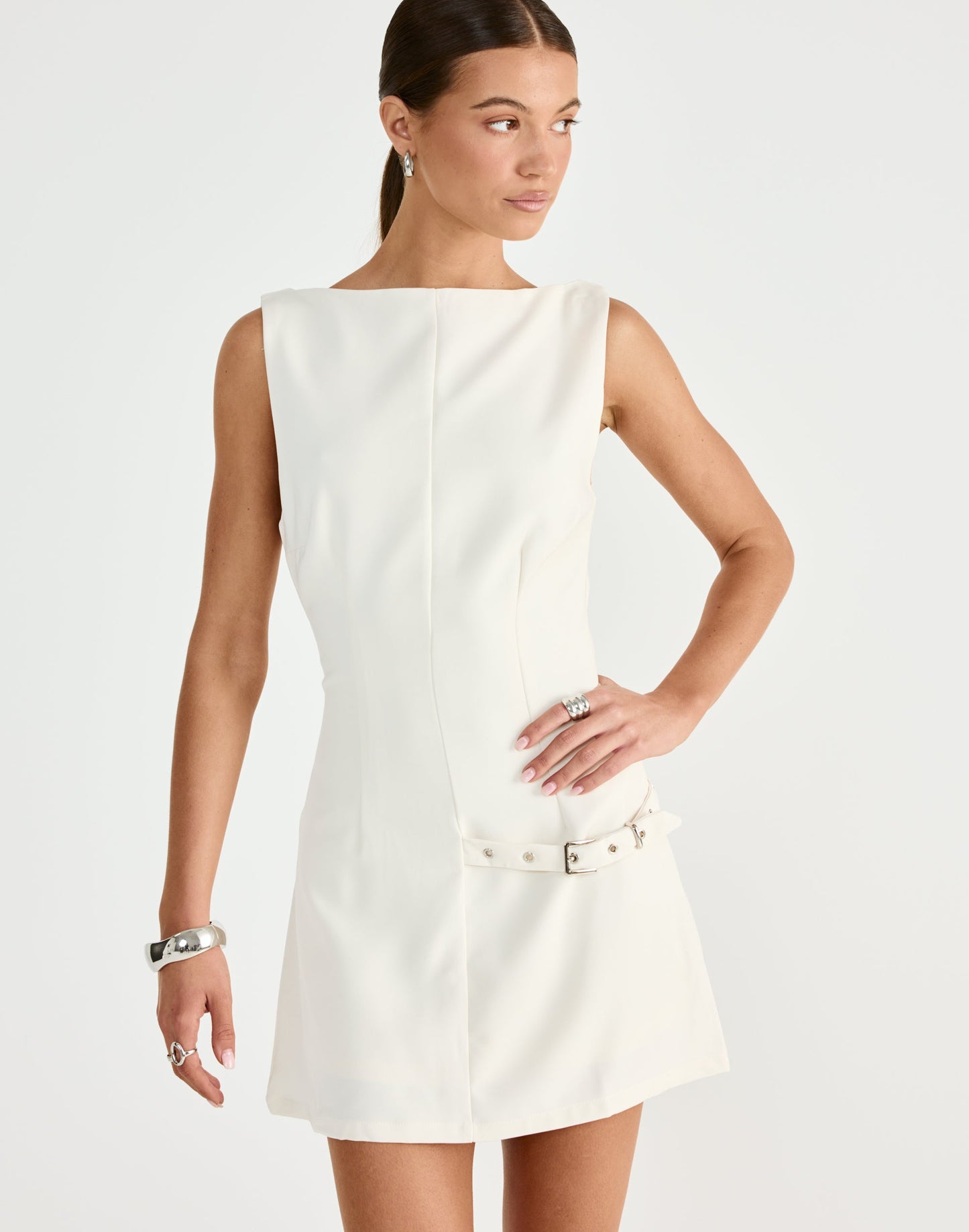 Artie Mini Dress (Oat)