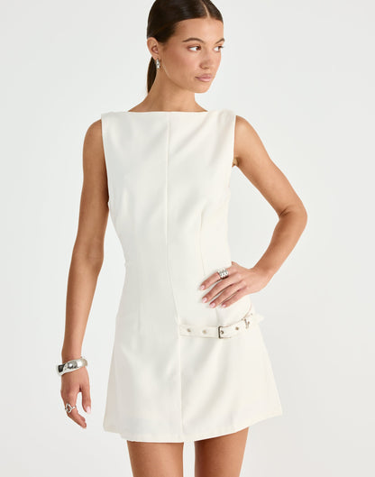 Artie Mini Dress (Oat)