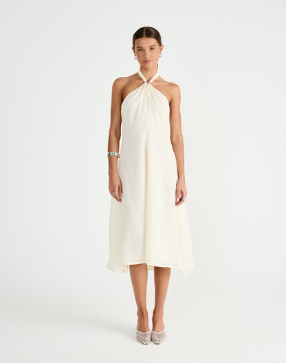 Merritt Midi Dress (Buttercream)