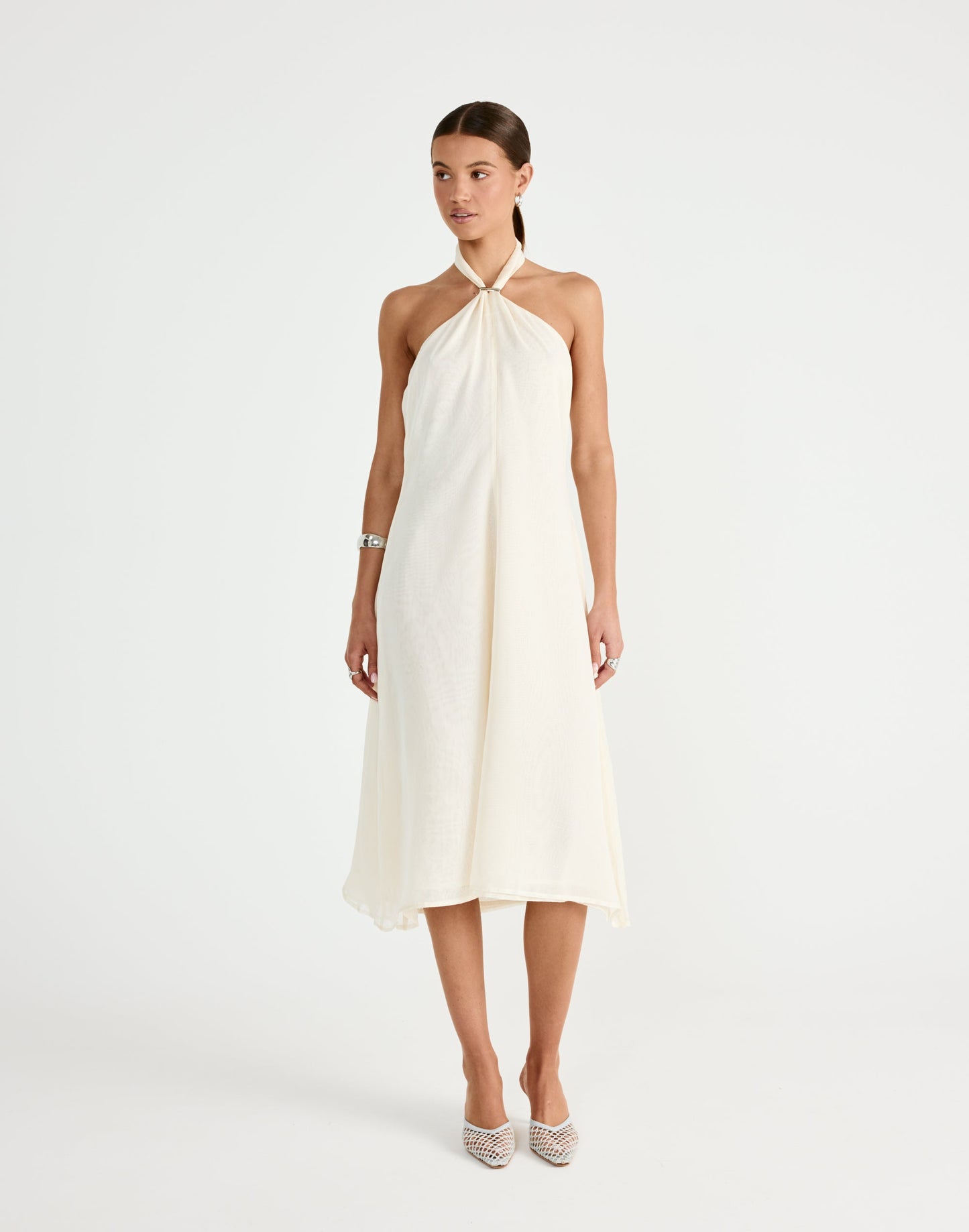Merritt Midi Dress (Buttercream)