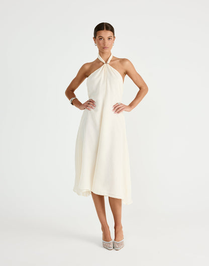 Merritt Midi Dress (Buttercream)