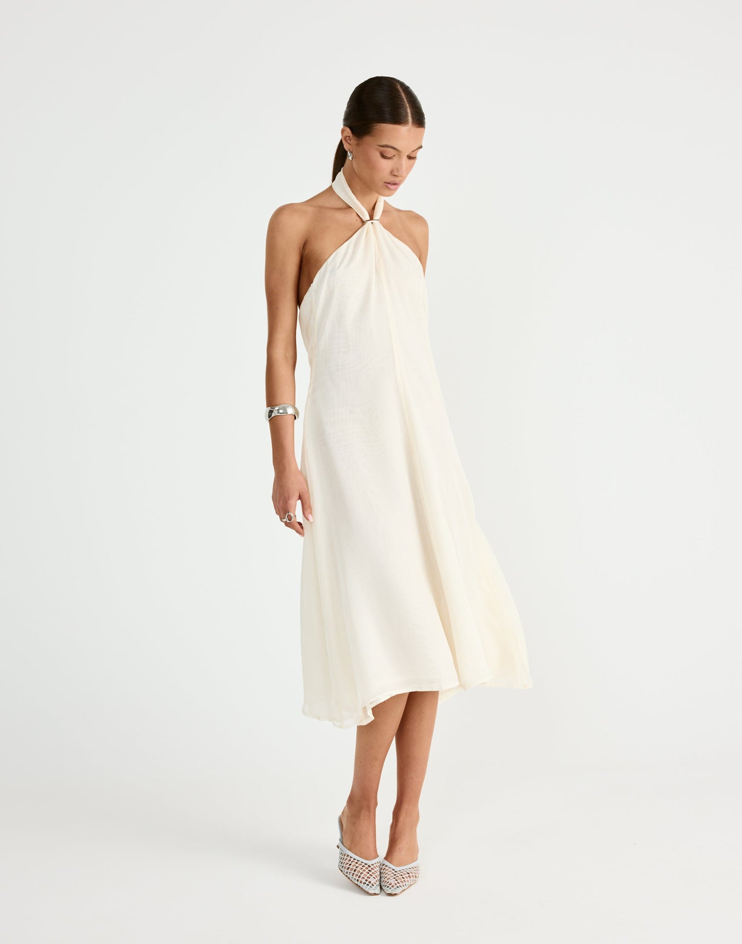 Merritt Midi Dress (Buttercream)