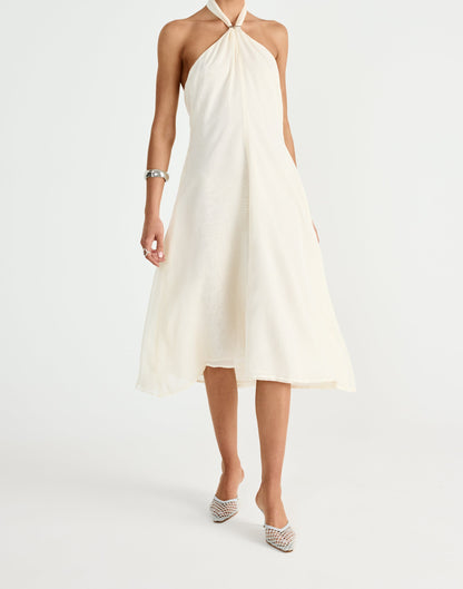 Merritt Midi Dress (Buttercream)