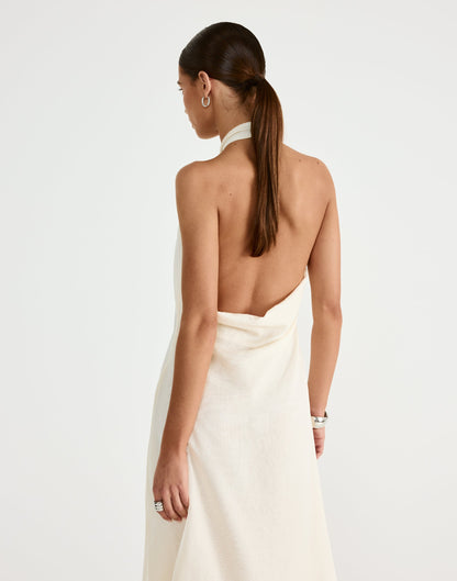 Merritt Midi Dress (Buttercream)