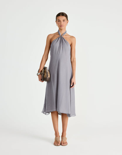 Merritt Midi Dress (Cloudy)