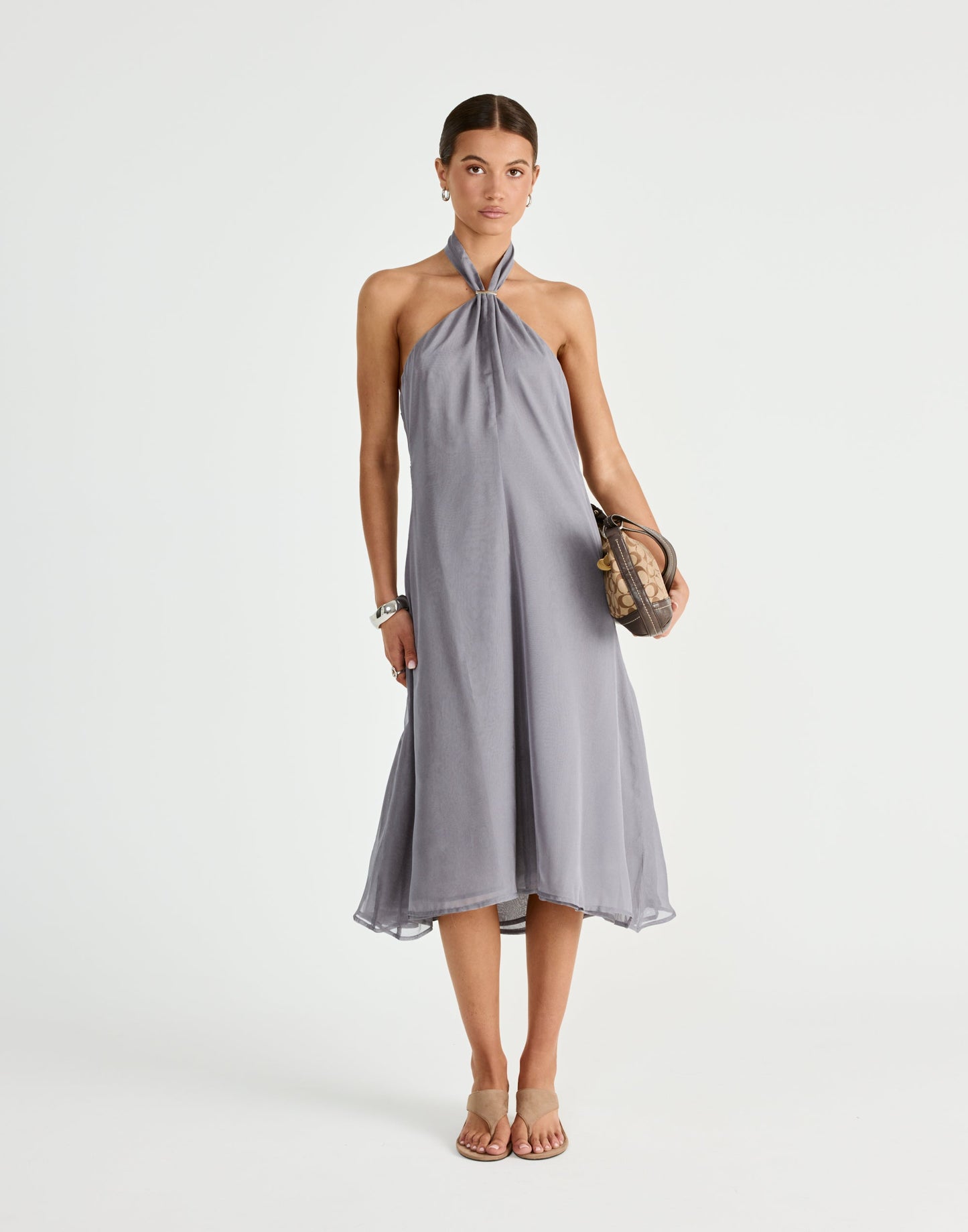 Merritt Midi Dress (Cloudy)