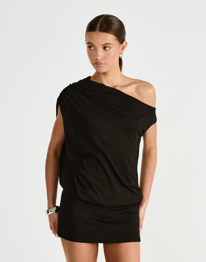 Embry Mini Dress (Black)