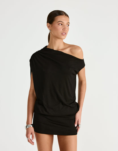 Embry Mini Dress (Black)