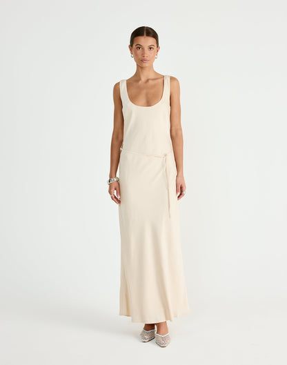 Greer Maxi Dress (Oat)