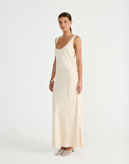 Greer Maxi Dress (Oat)