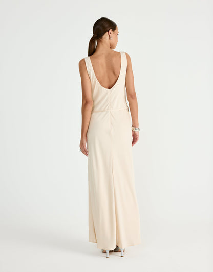 Greer Maxi Dress (Oat)