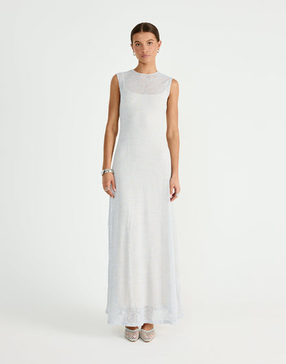 Camdyn Maxi Dress (Stone Blue)