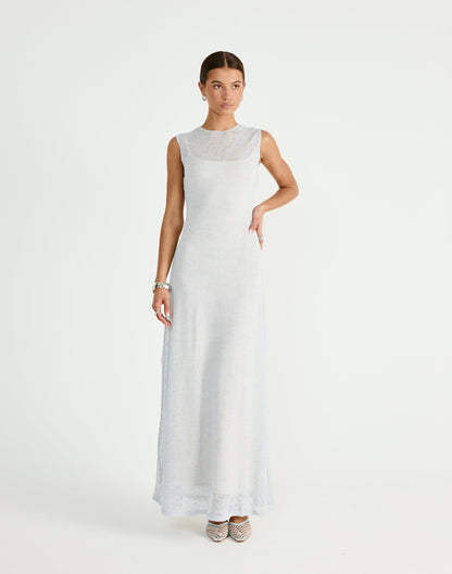 Camdyn Maxi Dress (Stone Blue)