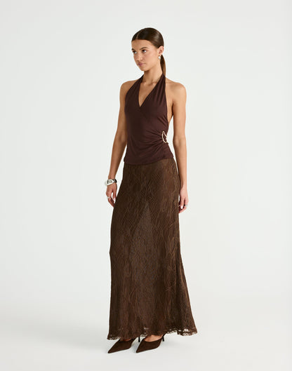 Agnete Top (Chocolate)