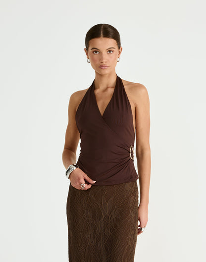 Agnete Top (Chocolate)