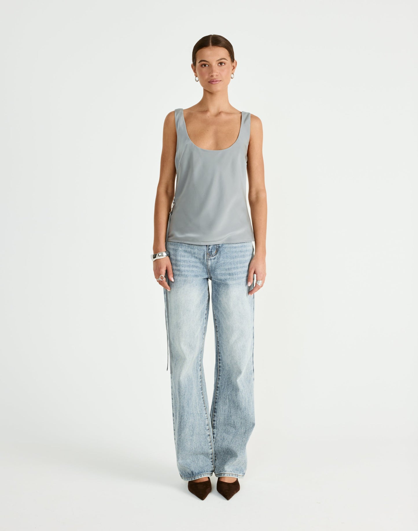 Greer Top (Smokey Blue)