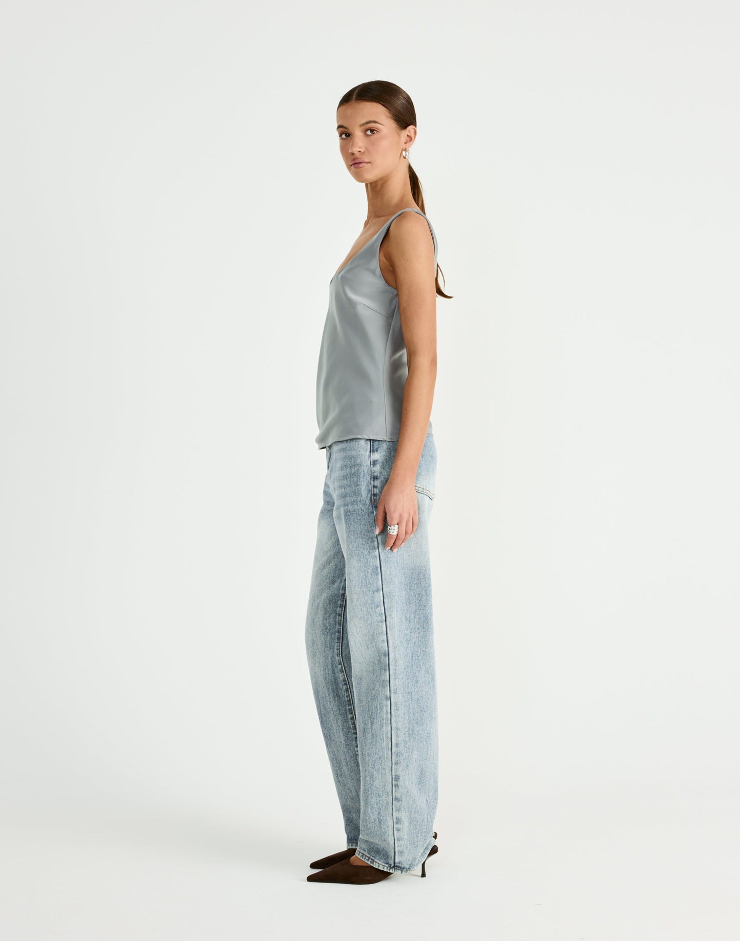 Greer Top (Smokey Blue)