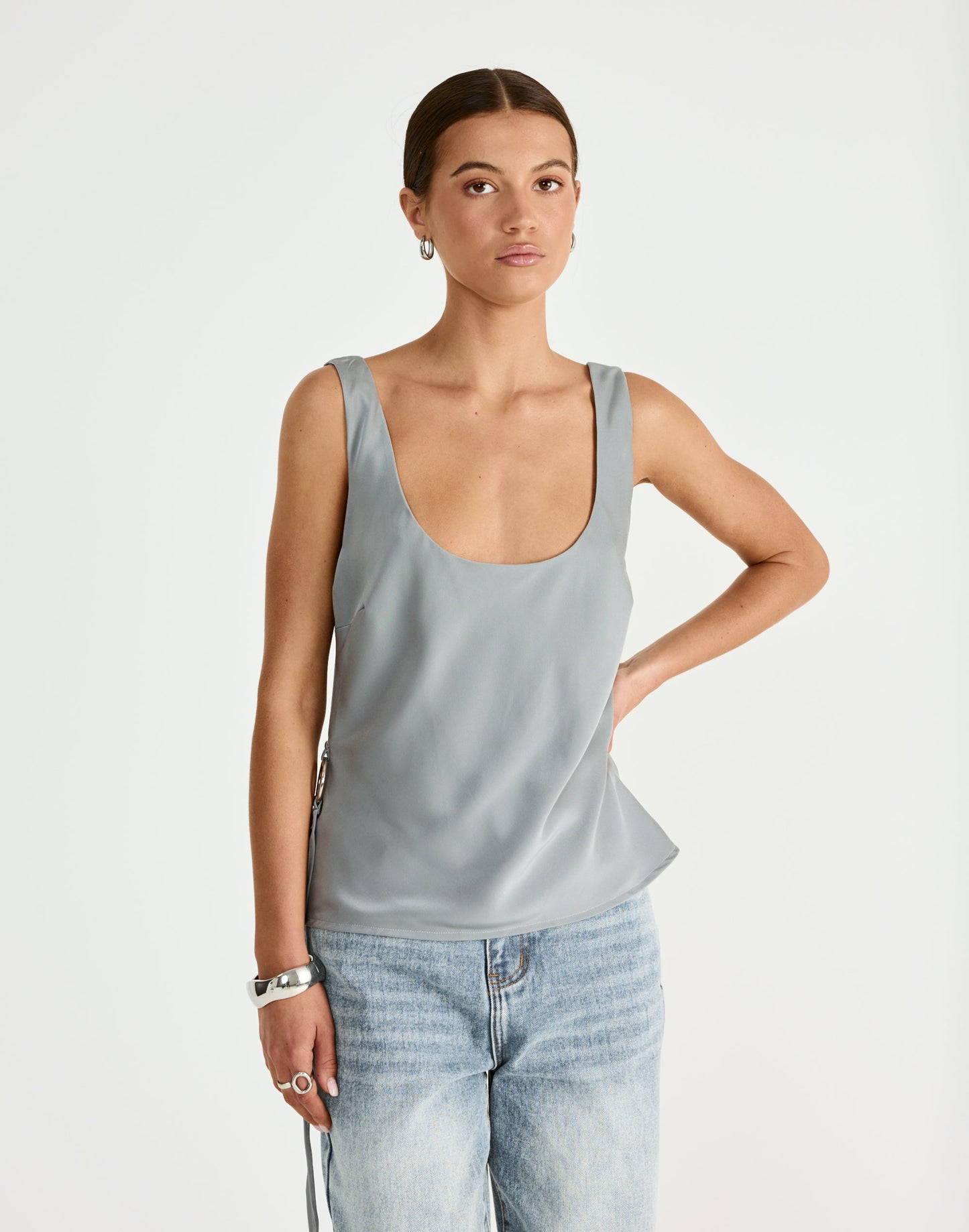 Greer Top (Smokey Blue)
