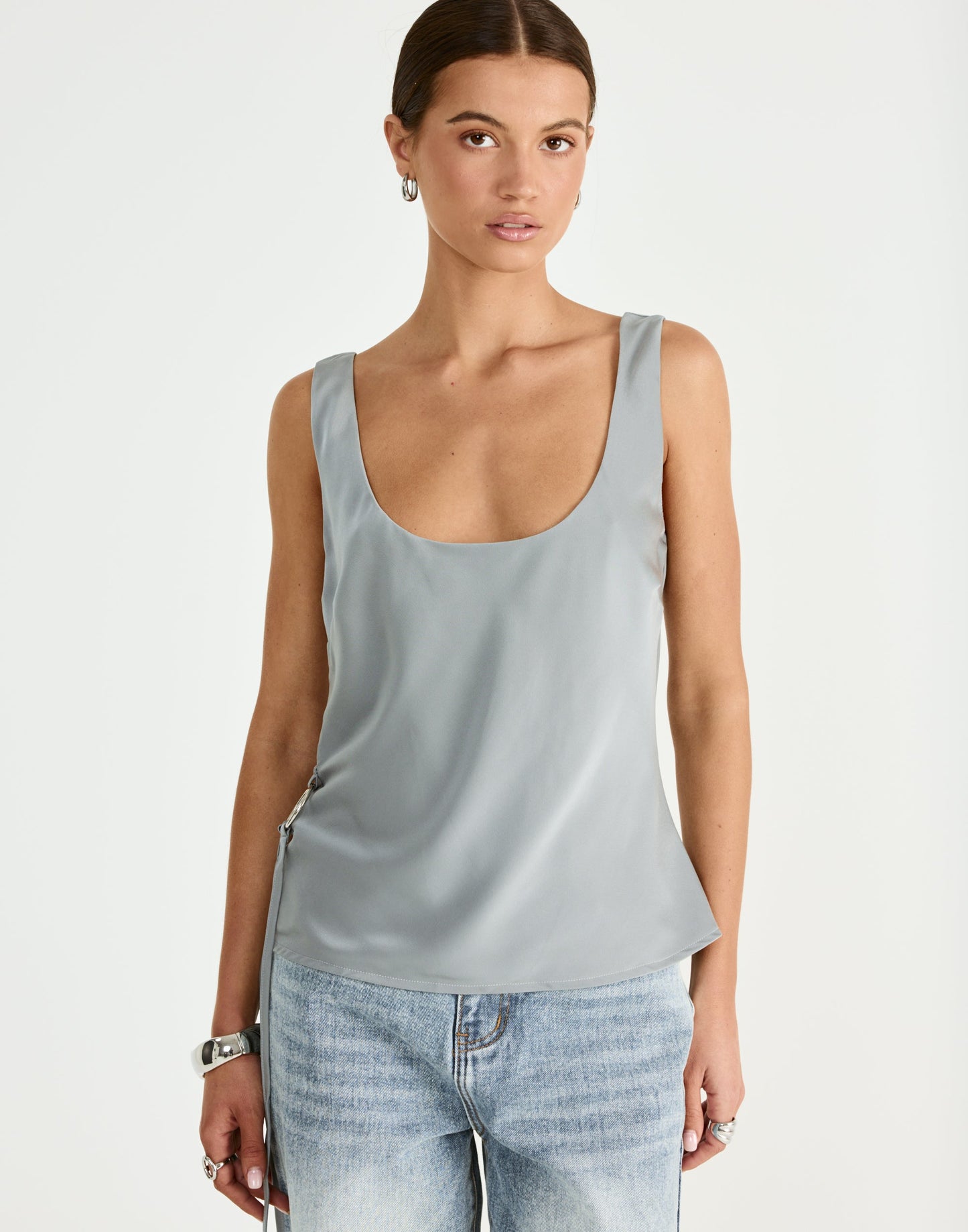Greer Top (Smokey Blue)