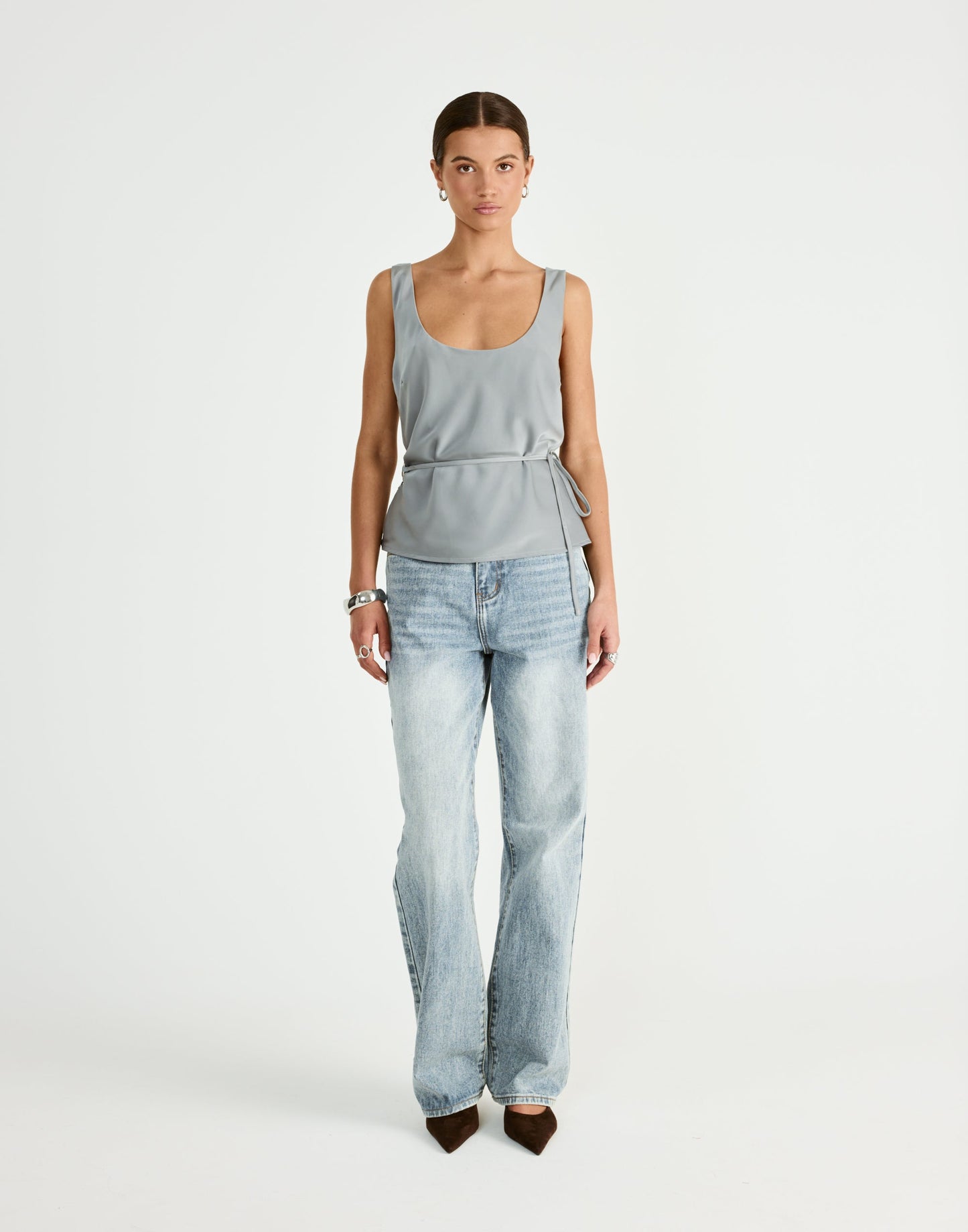 Greer Top (Smokey Blue)