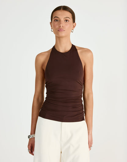 Callista Top (Chocolate)