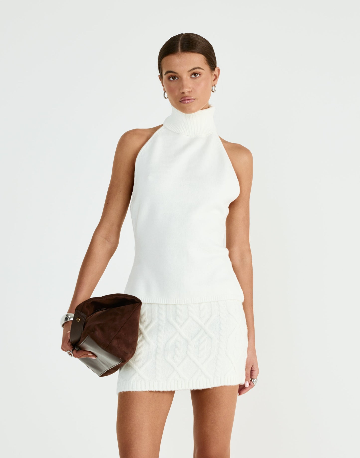 Chloe Mini Skirt (Off White)