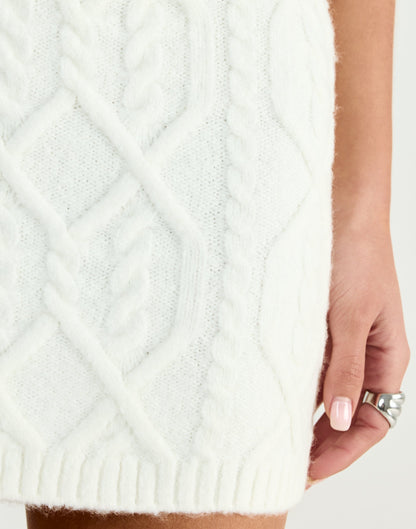 Chloe Mini Skirt (Off White)