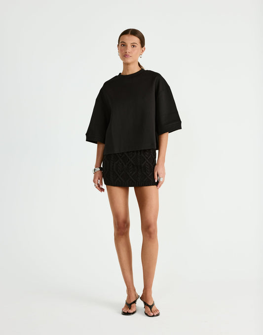 Chloe Mini Skirt (Black)