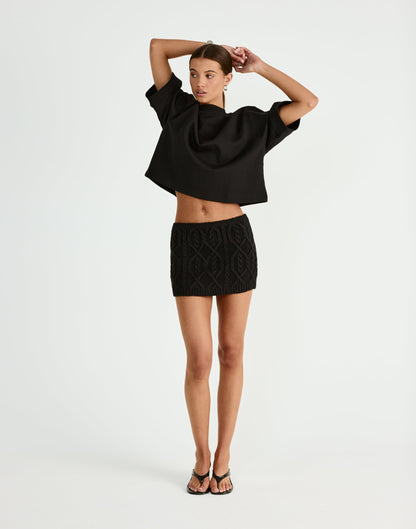 Chloe Mini Skirt (Black)
