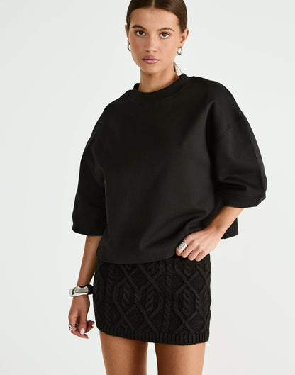 Chloe Mini Skirt (Black)