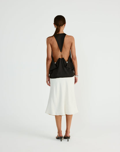 Dakari Midi Skirt (Oat)