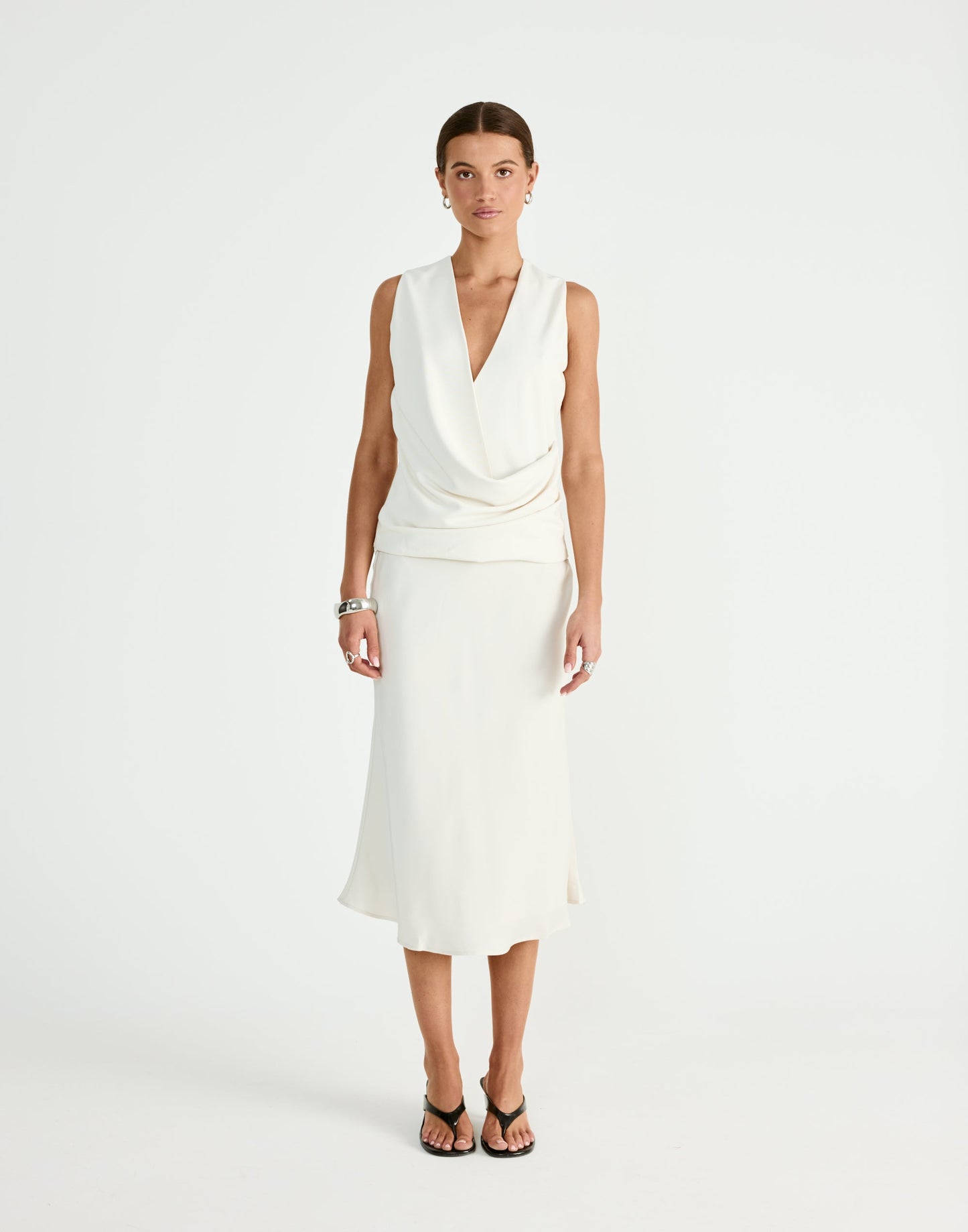 Dakari Midi Skirt (Oat)