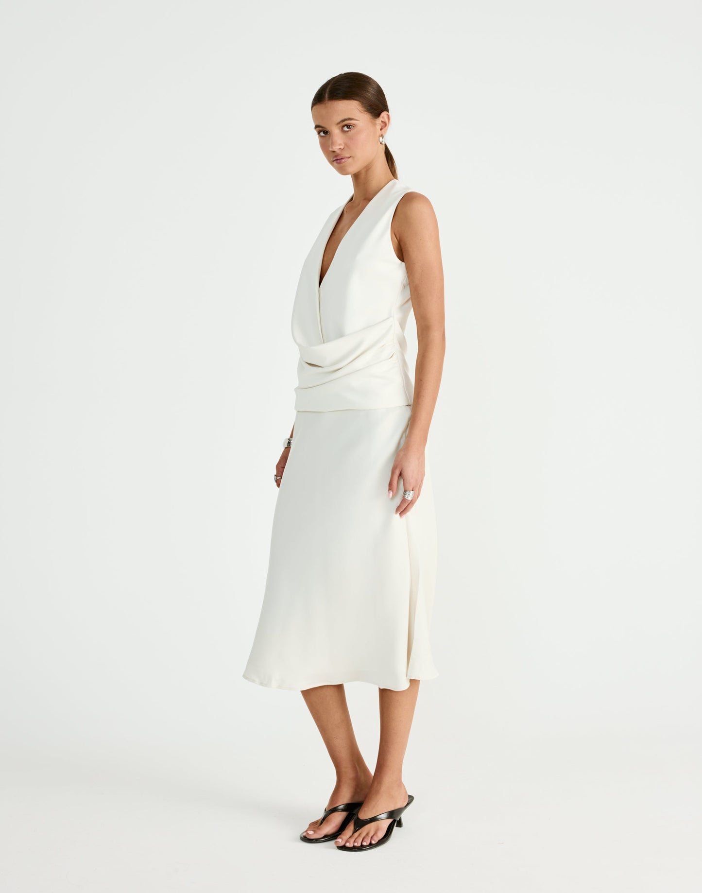 Dakari Midi Skirt (Oat)