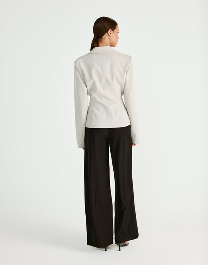 Illusion Blazer (Oat)