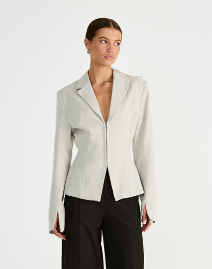 Illusion Blazer (Oat)