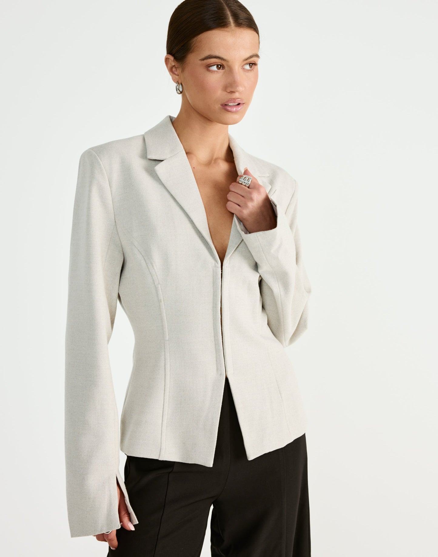 Illusion Blazer (Oat)