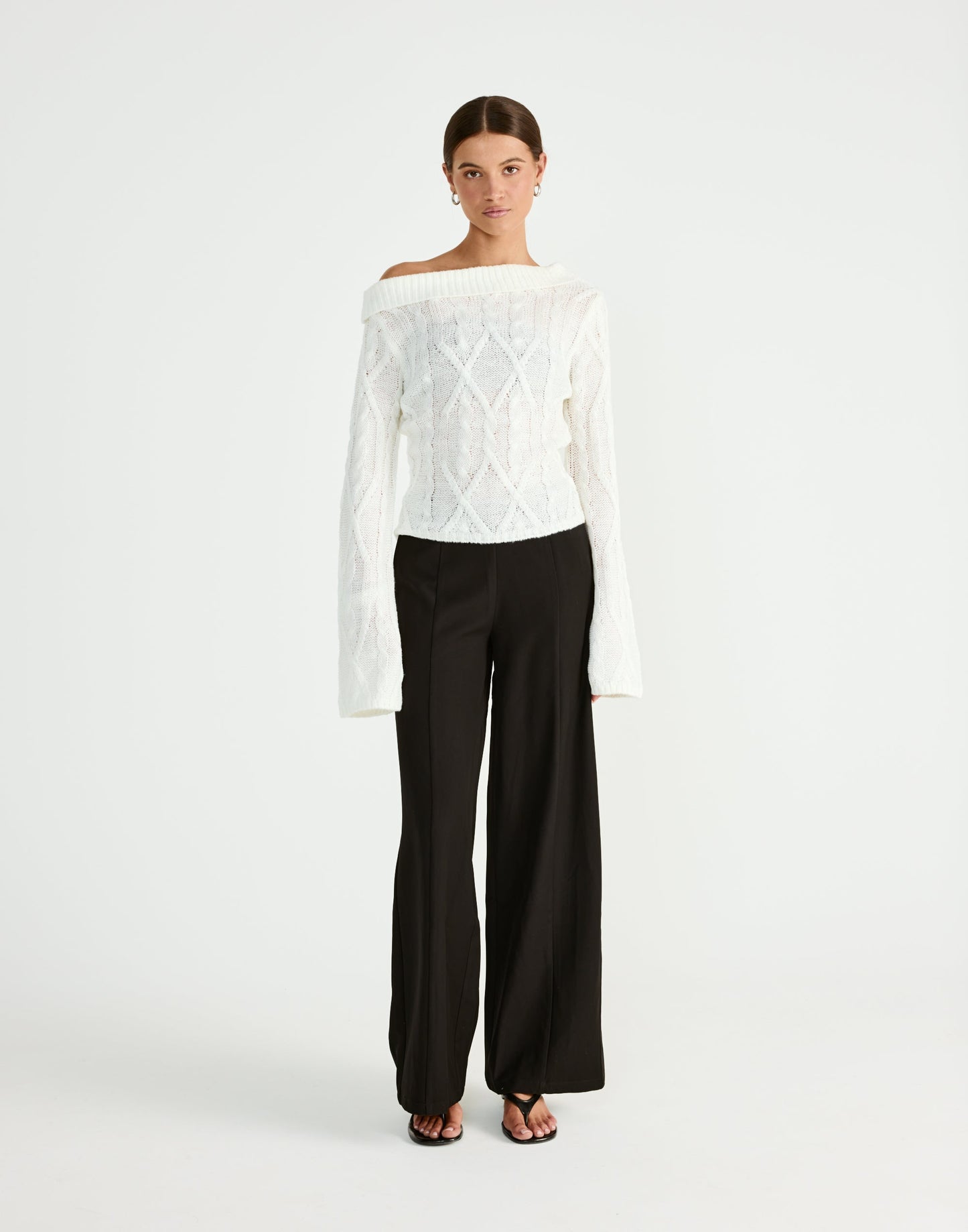 Loch Long Sleeve Top (White)